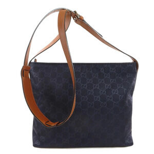 Gucci monogram GG blue navy Messenger Bag